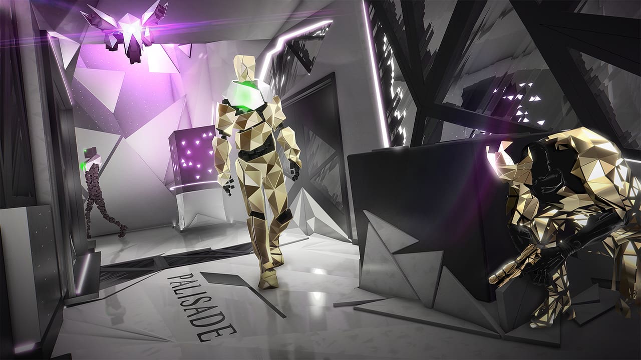 Deus Ex: Breach — augmentation loadout and data cube collection UI
