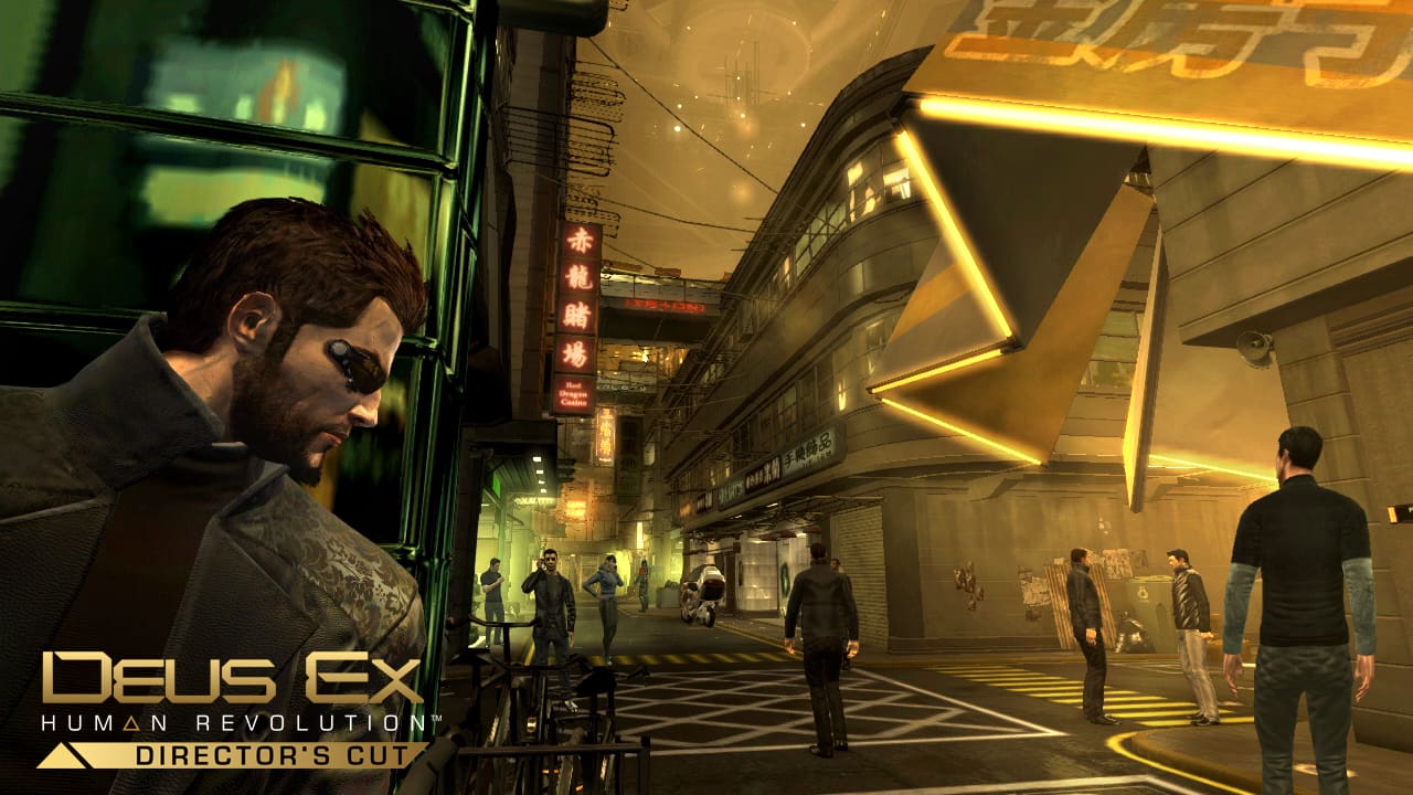 Deus Ex: Human Revolution — boss encounter with augmented enemy