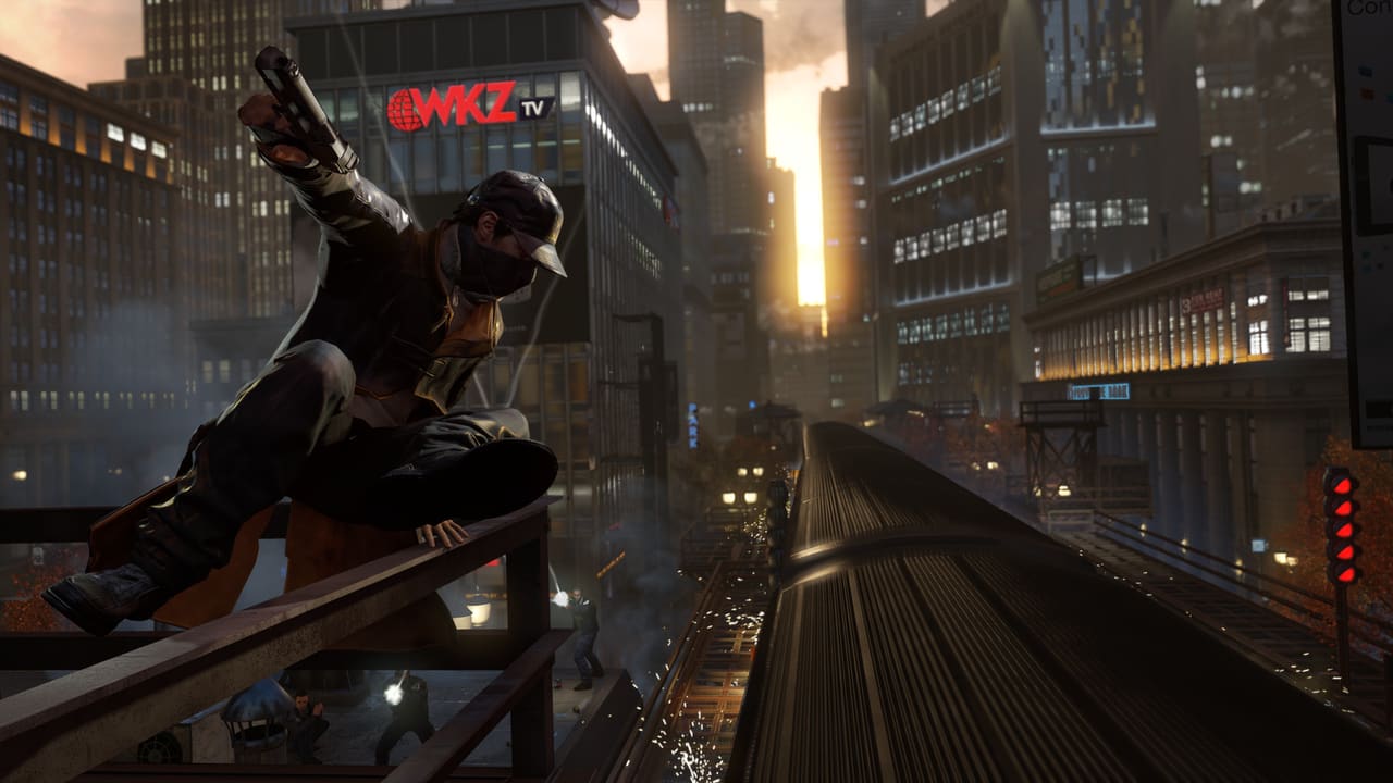 Watch_Dogs — drawbridge hacking to escape police pursuit